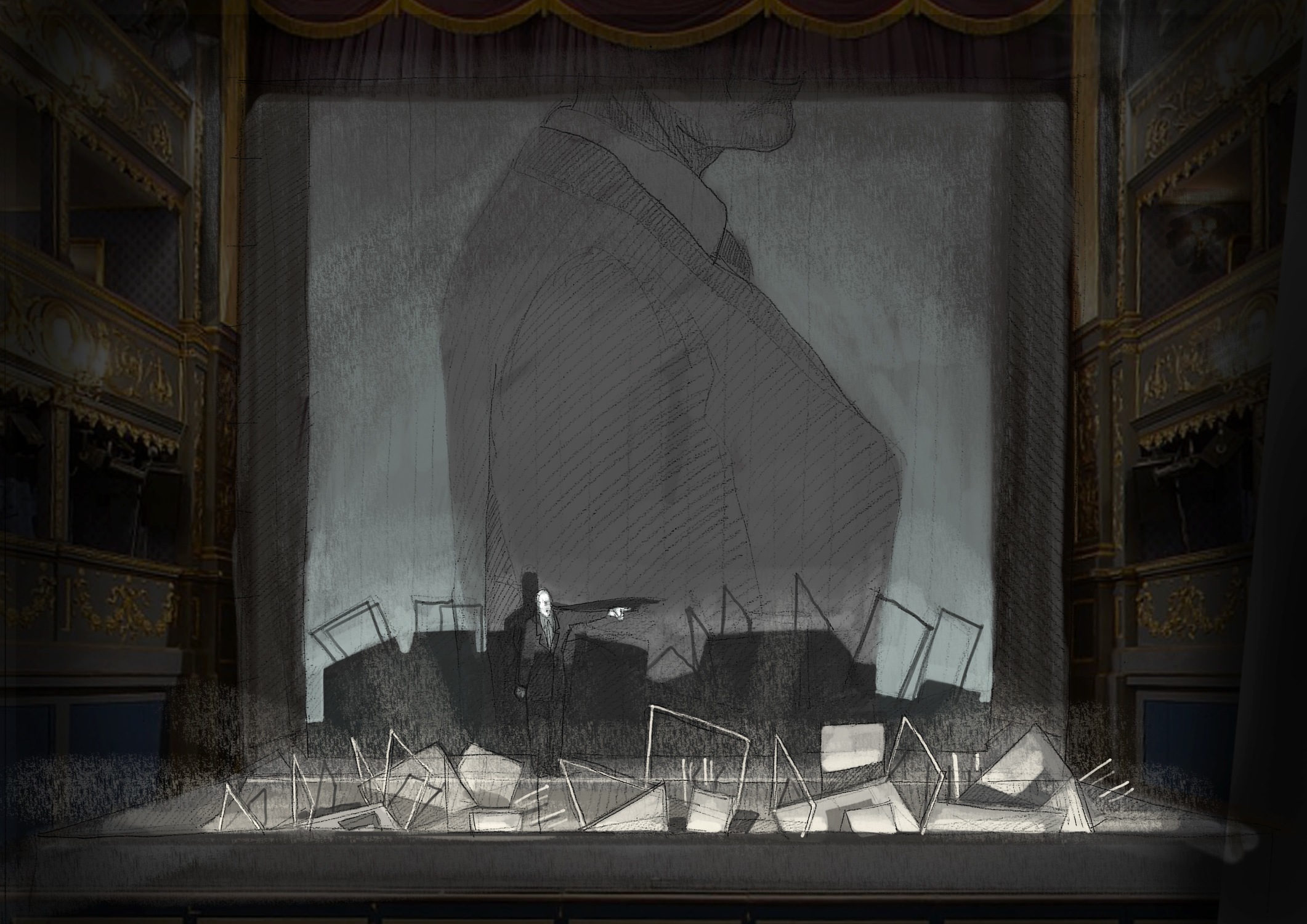 Citizen Kane theatre stage design