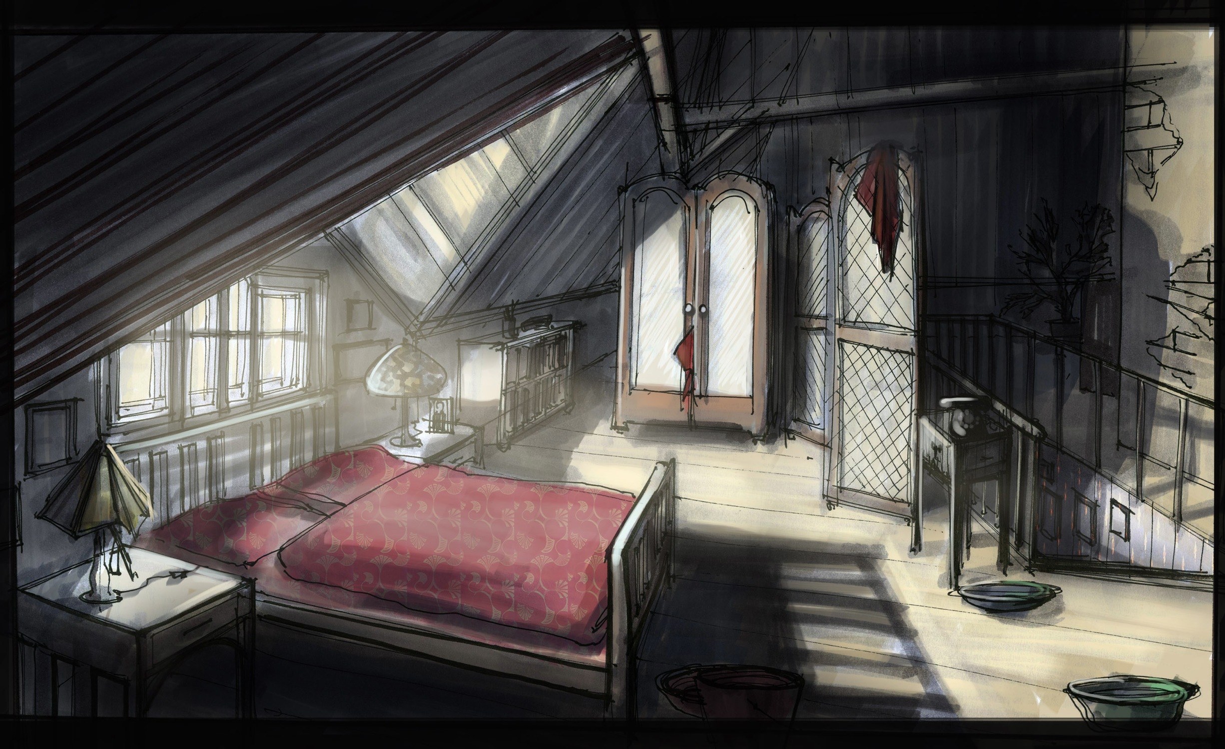 attic flat - bedroom