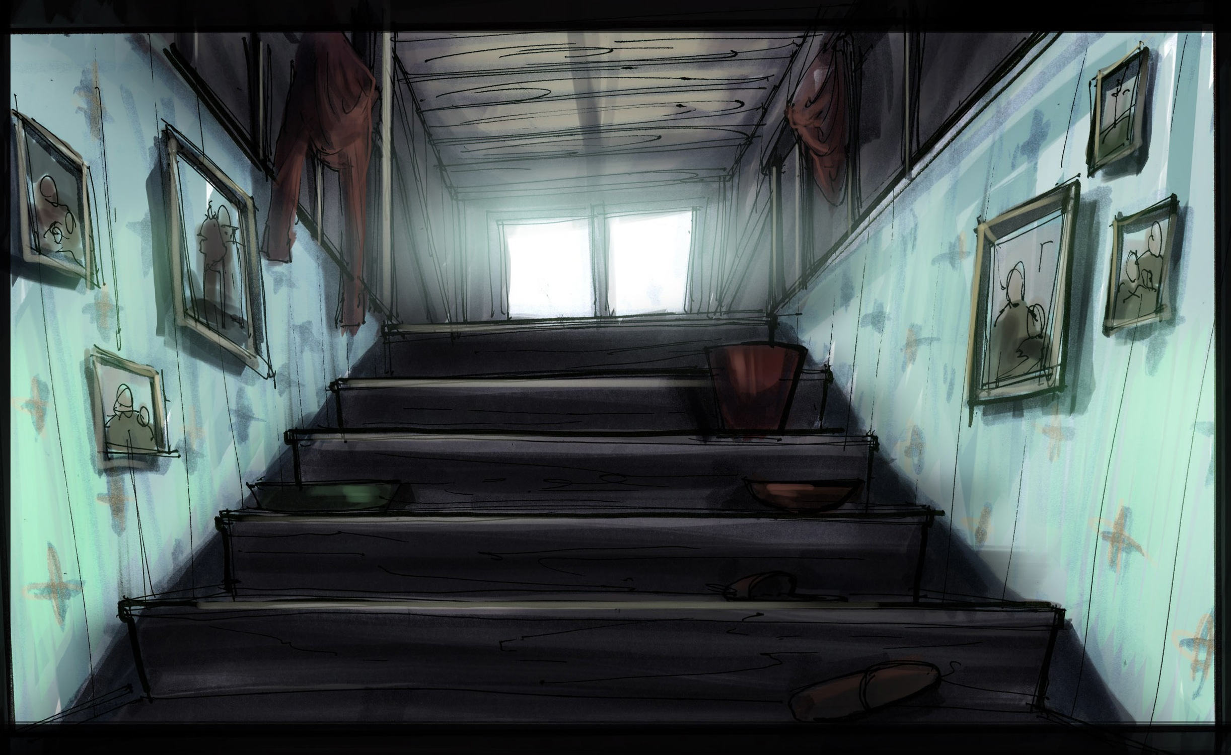 attic flat - stairs