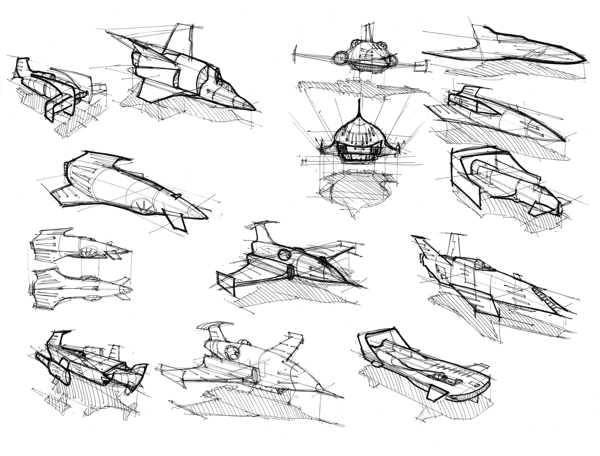 starship concepts and sketches